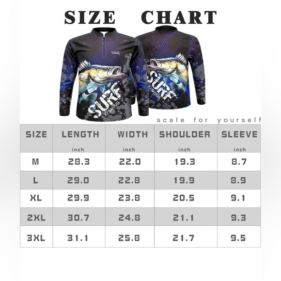 FAISOX UPF50+ Lure Fishing Jersey Ice Silk Half Stand Collar Long Sleeve Size XL - Picture 4 of 13